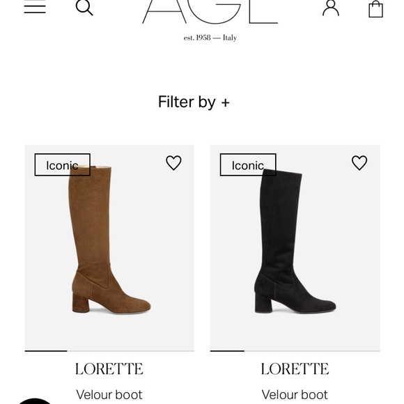 AGL Italian Ltd Ed Tall Heeled Boots with Bold Contrast